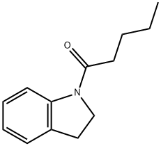 1-(2,3-dihydro-1H-indol-1-yl)pentan-1-one Struktur