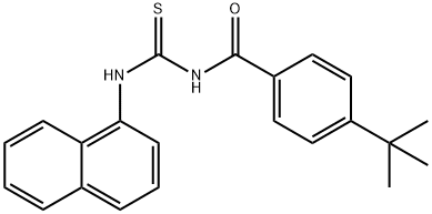 4-tert-butyl-N-[(1-naphthylamino)carbonothioyl]benzamide Struktur