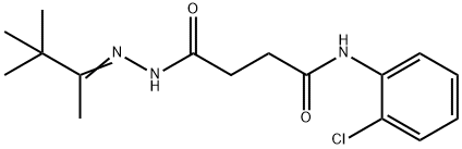 N-(2-chlorophenyl)-4-oxo-4-[2-(1,2,2-trimethylpropylidene)hydrazino]butanamide Struktur