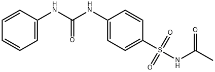 N-({4-[(anilinocarbonyl)amino]phenyl}sulfonyl)acetamide Struktur