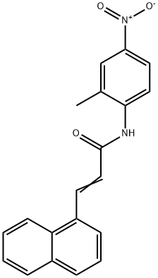 N-(2-methyl-4-nitrophenyl)-3-(1-naphthyl)acrylamide Struktur