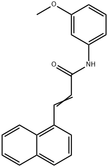 N-(3-methoxyphenyl)-3-(1-naphthyl)acrylamide Struktur