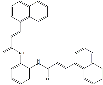 N,N'-1,2-phenylenebis[3-(1-naphthyl)acrylamide] Struktur