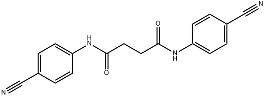 N,N'-bis(4-cyanophenyl)succinamide Struktur