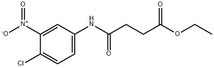 ethyl 4-[(4-chloro-3-nitrophenyl)amino]-4-oxobutanoate Struktur