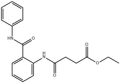 ethyl 4-{[2-(anilinocarbonyl)phenyl]amino}-4-oxobutanoate Struktur