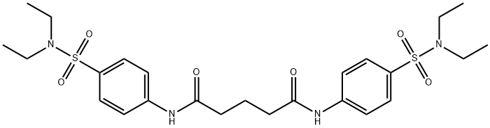 N,N'-bis{4-[(diethylamino)sulfonyl]phenyl}pentanediamide Struktur