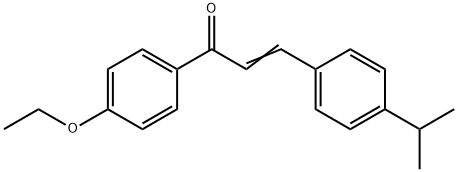 (2E)-1-(4-ethoxyphenyl)-3-[4-(propan-2-yl)phenyl]prop-2-en-1-one Struktur