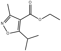 ETHYL 5-ISOPROPYL-3-METHYLISOXAZOLE-4-CARBOXYLATE 結構式