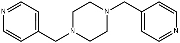 1,4-bis(pyridin-4-ylmethyl)piperazine Struktur