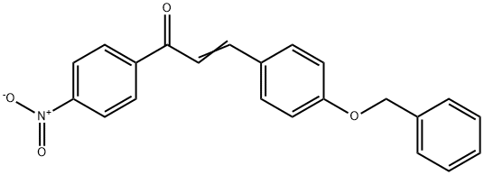 (2E)-3-[4-(benzyloxy)phenyl]-1-(4-nitrophenyl)prop-2-en-1-one Struktur