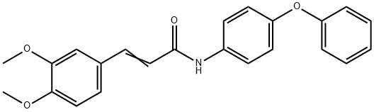 3-(3,4-dimethoxyphenyl)-N-(4-phenoxyphenyl)acrylamide Struktur