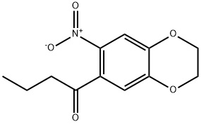 1-(7-nitro-2,3-dihydro-1,4-benzodioxin-6-yl)butan-1-one Struktur