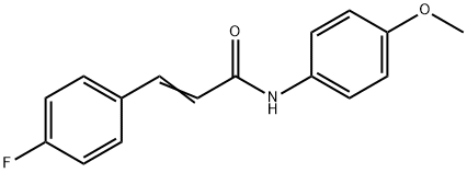 3-(4-fluorophenyl)-N-(4-methoxyphenyl)acrylamide Struktur