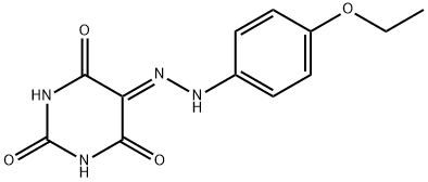 5-[(4-ethoxyphenyl)hydrazono]-2,4,6(1H,3H,5H)-pyrimidinetrione Struktur