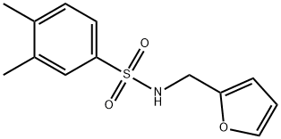 N-(furan-2-ylmethyl)-3,4-dimethylbenzenesulfonamide Struktur