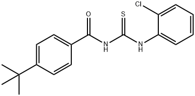 4-tert-butyl-N-{[(2-chlorophenyl)amino]carbonothioyl}benzamide Struktur