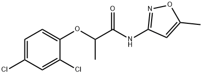 2-(2,4-dichlorophenoxy)-N-(5-methyl-1,2-oxazol-3-yl)propanamide Struktur