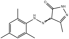 4-(mesitylhydrazono)-5-methyl-2,4-dihydro-3H-pyrazol-3-one Struktur