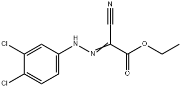 ethyl cyano[(3,4-dichlorophenyl)hydrazono]acetate Struktur