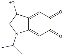 1H-Indole-5,6-dione, 2,3-dihydro-3-hydroxy-1-(1-methylethyl)- Struktur