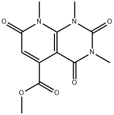 methyl 1,3,8-trimethyl-2,4,7-trioxo-1,2,3,4,7,8-hexahydropyrido[2,3-d]pyrimidine-5-carboxylate Struktur