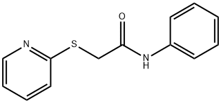 N-phenyl-2-pyridin-2-ylsulfanylacetamide Struktur