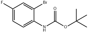 tert-Butyl (2-bromo-4-fluorophenyl)carbamate Struktur