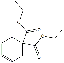 diethyl cyclohex-3-ene-1,1-dicarboxylate Struktur