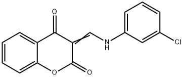 (Z)-3-(((3-chlorophenyl)amino)methylene)chromane-2,4-dione Struktur