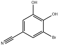 3-Bromo-4,5-dihydroxy-benzonitrile Struktur