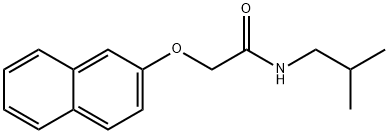 N-isobutyl-2-(naphthalen-2-yloxy)acetamide Struktur