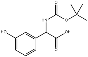 N-BOC-RS-3-羥基苯甘氨酸, 39274-53-8, 結(jié)構(gòu)式