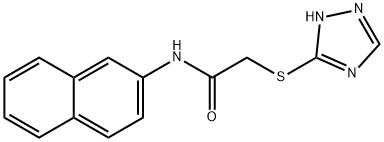 N-(naphthalen-2-yl)-2-(4H-1,2,4-triazol-3-ylsulfanyl)acetamide Struktur