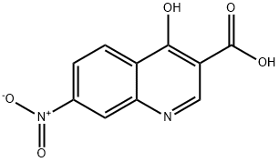 4-HYDROXY-7-NITROQUINOLINE-3-CARBOXYLIC ACID Struktur