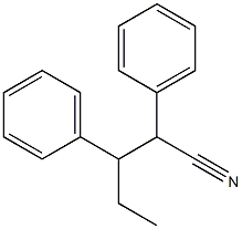 Benzenepropanenitrile, b-ethyl-a-phenyl- Struktur