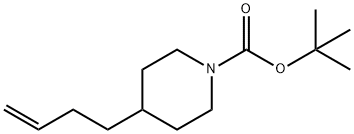 tert-butyl 4-(but-3-en-1-yl)piperidine-1-carboxylate Structure