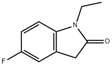 1-ethyl-5-fluoro-1,3-dihydro-2H-indol-2-one Struktur