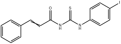 N-{[(4-iodophenyl)amino]carbonothioyl}-3-phenylacrylamide Struktur