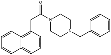 1-(4-benzylpiperazin-1-yl)-2-(naphthalen-1-yl)ethanone Struktur