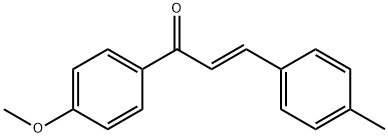 (2E)-1-(4-methoxyphenyl)-3-(4-methylphenyl)prop-2-en-1-one Struktur