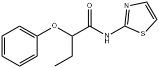 2-phenoxy-N-(1,3-thiazol-2-yl)butanamide Struktur