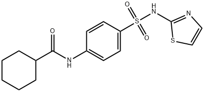 N-[4-(1,3-thiazol-2-ylsulfamoyl)phenyl]cyclohexanecarboxamide Struktur