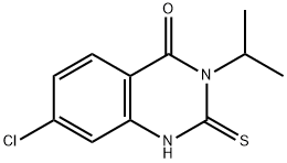 7-chloro-3-isopropyl-2-thioxo-2,3-dihydroquinazolin-4(1H)-one Struktur