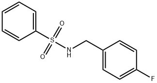 N-(4-フルオロベンジル)ベンゼンスルホンアミド 化學構造式