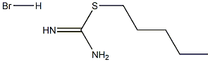 (pentylsulfanyl)methanimidamide hydrobromide Struktur