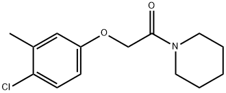 1-[(4-chloro-3-methylphenoxy)acetyl]piperidine Struktur