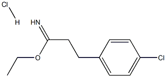 ethyl 2-(4-chlorophenyl)ethanecarboximidate hydrochloride Struktur