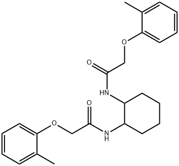 N,N'-1,2-cyclohexanediylbis[2-(2-methylphenoxy)acetamide] Struktur