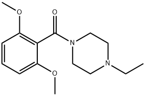 1-(2,6-dimethoxybenzoyl)-4-ethylpiperazine Struktur